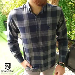 پیراهن چهارخانه آستین بلند بردیا کد 101751