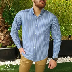 پیراهن راه راه آستین بلند میلان کد 101831