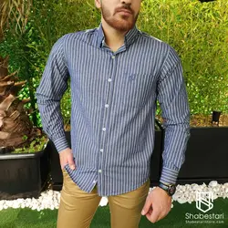 پیراهن راه راه آستین بلند میلان کد 101831