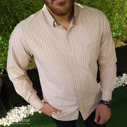 پیراهن راه راه آستین بلند میلان کد 101831