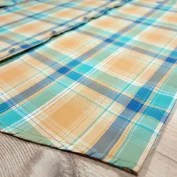 پیراهن نخ پنبه چهار خانه آستین بلند کد 10185