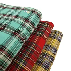 پیراهن چهار خانه نخ پنبه آستین بلند کد 10189