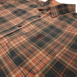 پیراهن آستین کوتاه چهارخانه  کد 10184