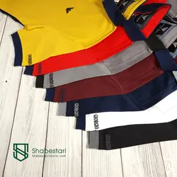 تیشرت یقه دار آرمانی کد 105130