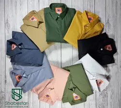 پیراهن کتان کش کد 90012