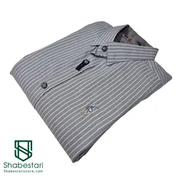 پیراهن نخ پنبه طرح راه راه  آستین بلند 90014