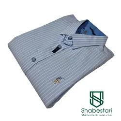 پیراهن نخ پنبه طرح راه راه  آستین بلند 90014