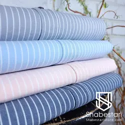 پیراهن نخ پنبه طرح راه راه  آستین بلند 90014