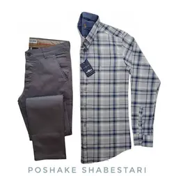 پیراهن نخ پنبه پولو آستین بلند کد 90006