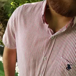پیراهن نخ پنبه آستین بلند سامیار کد 101882