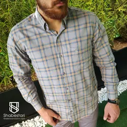 پیراهن نخ پنبه آستین بلند اهورا کد 101887