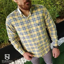 پیراهن نخ پنبه آستین بلند اهورا کد 101887