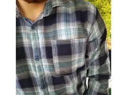 پیراهن آستین بلند آدرین سبز کد 101860