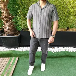 پیراهن بیسکوییتی آستین کوتاه کنت کد 101918