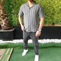 پیراهن بیسکوییتی آستین کوتاه کنت کد 101918