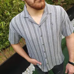 پیراهن بیسکوییتی آستین کوتاه کنت کد 101918