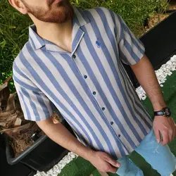 پیراهن بیسکوییتی آستین کوتاه کنت کد 101918