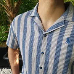 پیراهن بیسکوییتی آستین کوتاه کنت کد 101918