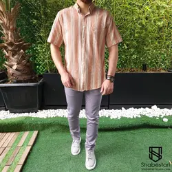 پیراهن کنفی آستین کوتاه هرمان کد 101923