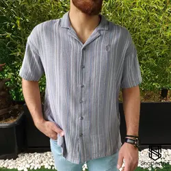 پیراهن کنفی آستین کوتاه ریموند کد 101917