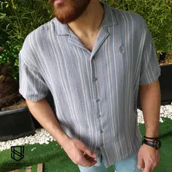 پیراهن کنفی آستین کوتاه ریموند کد 101917