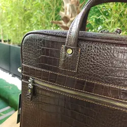 کیف چرم طبیعی اداری ایوان قهوه ای کد 109995