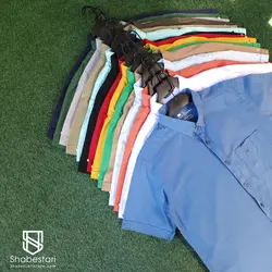 پیراهن آستین کوتاه لینن کد 101684