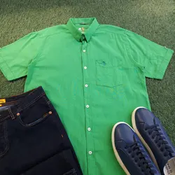 پیراهن آستین کوتاه لینن کد 101684