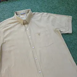 پیراهن آستین کوتاه لینن کد 101684