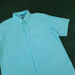 پیراهن آستین کوتاه لینن کد 101684