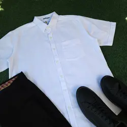 پیراهن آستین کوتاه لینن کد 101684