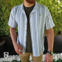 پیراهن بیسکوییتی آستین کوتاه کیاشا کد 1011022