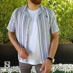 پیراهن بیسکوییتی آستین کوتاه کیاشا کد 1011022