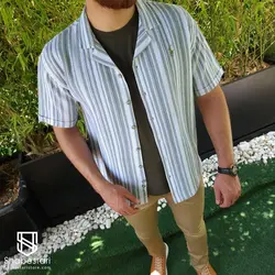 پیراهن بیسکوییتی آستین کوتاه کیاشا کد 1011022