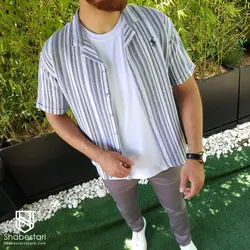 پیراهن بیسکوییتی آستین کوتاه کیاشا کد 1011022