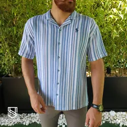 پیراهن بیسکوییتی آستین کوتاه کیاشا کد 1011022