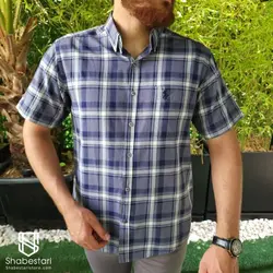 پیراهن نخ پنبه آستین کوتاه شاران کد 101963