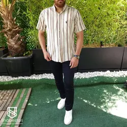 پیراهن نخ پنبه آستین کوتاه ویهان کد 101933