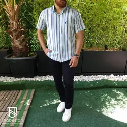 پیراهن نخ پنبه آستین کوتاه ویهان کد 101933