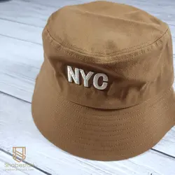 کلاه مدل باکت عسلی طرح NYC