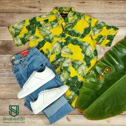 پیراهن هاوایی زرد1017040