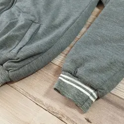 سویشرت دورس کلاه دار طوسی طرح  MATCH SPORT