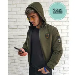 سویشرت اسپرت دورو هدفون دار مشکی کد 128321