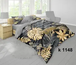 لحاف دیجیتال 1 برگ طلايي و نوك مدادي ( سه بعدی )