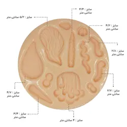 مولد سیلیکونی “انواع مو” کد 177