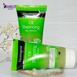 ژل لایه بردار (اسکراب) نوتروژینا  عصاره لیمو و آلوئه ورا - مناسب پوست چرب