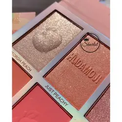 پالت رژگونه و هایلایتر Huda moji