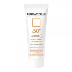 کرم ضد افتاب درماتیپیک رنگي پوست چرب SPF50 بژ طبيعي