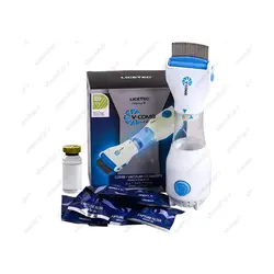 پکیج شانه الکتریکی شپش گیر 6 فیلتر v-comb + محلول ضد شپش