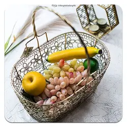 سبد فلزی دسته دار